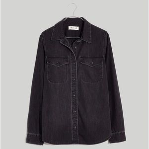 Madewell Denim Button-Up Shirt in Lunar Wash size XS